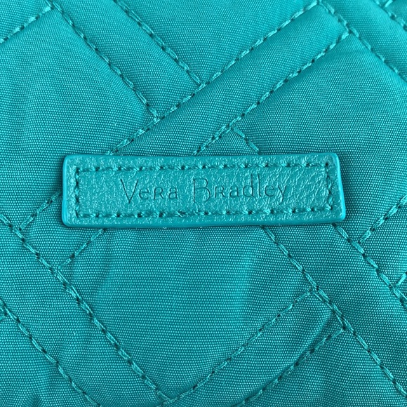 Vera Bradley Medium Zip Cosmetic Turquoise Sea - Picture 9 of 14
